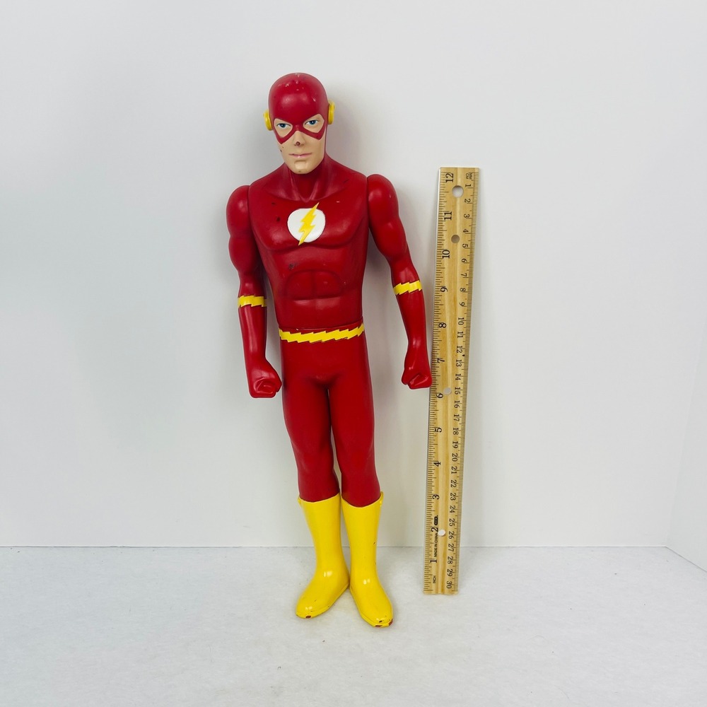 DC Comics The Flash Action Figure 12 Inch Justice League Red Yellow 1999 Good - Picture 10 of 10